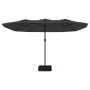 Sombrilla doble gris antracita 449x245 cm de vidaXL, Sombrillas - Ref: Foro24-362947, Precio: 153,07 €, Descuento: %