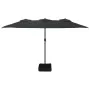 Sombrilla doble negro 449x245 cm de vidaXL, Sombrillas - Ref: Foro24-362951, Precio: 166,21 €, Descuento: %