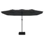 Sombrilla doble negro 449x245 cm de vidaXL, Sombrillas - Ref: Foro24-362951, Precio: 166,21 €, Descuento: %