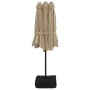 Sombrilla doble gris taupe 449x245 cm de vidaXL, Sombrillas - Ref: Foro24-362948, Precio: 155,19 €, Descuento: %