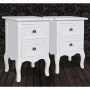 Mesitas de noche con 2 cajones 2 unidades MDF blanca de vidaXL, Mesitas de noche - Ref: Foro24-60638, Precio: 176,10 €, Descu...