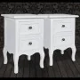 Mesitas de noche con 2 cajones 2 unidades MDF blanca de vidaXL, Mesitas de noche - Ref: Foro24-60638, Precio: 176,10 €, Descu...