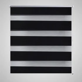 Persiana Cebra 90 x 150 cm Negro de vidaXL, Persianas y estores - Ref: Foro24-240208, Precio: 22,31 €, Descuento: %