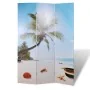 Biombo divisor plegable 120x170 cm playa de vidaXL, Divisores de ambientes - Ref: Foro24-240474, Precio: 83,62 €, Descuento: %