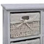 Armario con 3 cestas tejidas a la izquierda madera blanco de vidaXL, Taquillas y armarios de almacenamiento - Ref: Foro24-240...