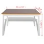 Juego de muebles de comedor 5 piezas marrón y blanco de vidaXL, muebles para cocinas y comedores - Ref: Foro24-240884, Precio...