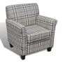 Sillón sofá con asiento acolchado de color crema de vidaXL, Sillones - Ref: Foro24-240978, Precio: 190,38 €, Descuento: %
