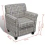 Sillón sofá con asiento acolchado de color crema de vidaXL, Sillones - Ref: Foro24-240978, Precio: 190,38 €, Descuento: %