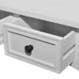 Mesa consola tocador con tres cajones blancos de vidaXL, Mesas auxiliares - Ref: Foro24-241143, Precio: 159,38 €, Descuento: %