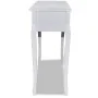 Mesa consola tocador con tres cajones blancos de vidaXL, Mesas auxiliares - Ref: Foro24-241143, Precio: 159,38 €, Descuento: %