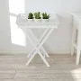 Beistelltisch mit weißem Tablett von vidaXL, Seitentische - Ref: Foro24-241148, Preis: 75,32 €, Rabatt: %