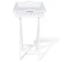 Beistelltisch mit weißem Tablett von vidaXL, Seitentische - Ref: Foro24-241148, Preis: 75,32 €, Rabatt: %