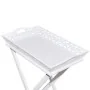 Beistelltisch mit weißem Tablett von vidaXL, Seitentische - Ref: Foro24-241148, Preis: 75,32 €, Rabatt: %
