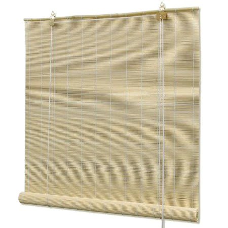 Natural bamboo roller blinds 80x160 cm by vidaXL, Blinds and blinds - Ref: Foro24-241320, Price: 19,95 €, Discount: %