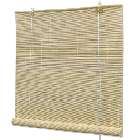 Persianas enrollables de bambú natural 100x160 cm de vidaXL, Persianas y estores - Ref: Foro24-241321, Precio: 23,58 €, Descu...