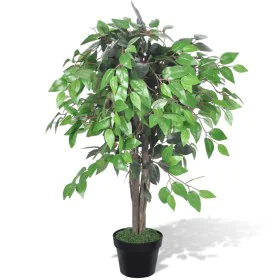 Artificial ficus tree plant with pot 90 cm by vidaXL, artificial flora - Ref: Foro24-241359, Price: 45,62 €, Discount: %