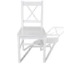 Esszimmerstühle 4 Einheiten aus weißem Kiefernholz von vidaXL, Essstühle - Ref: Foro24-241511, Preis: 176,97 €, Rabatt: %