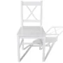 Sillas de comedor 4 unidades madera de pino blancas de vidaXL, Sillas de comedor - Ref: Foro24-241511, Precio: 176,97 €, Desc...