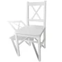 Sillas de comedor 4 unidades madera de pino blancas de vidaXL, Sillas de comedor - Ref: Foro24-241511, Precio: 176,97 €, Desc...