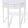 Semicircular console table with white drawer by vidaXL, Side tables - Ref: Foro24-241530, Price: 142,20 €, Discount: %