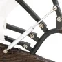 Tumbona con dosel de ratán sintético marrón de vidaXL, Camas para exteriores - Ref: Foro24-41831, Precio: 460,80 €, Descuento: %