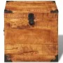 Cofre de almacenamiento cúbico de madera de mango rugosa de vidaXL, Baúles de almacenamiento - Ref: Foro24-241636, Precio: 14...