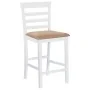 Taburetes de cocina 2 unidades tela blanco de vidaXL, Taburetes de cocina - Ref: Foro24-241702, Precio: 165,56 €, Descuento: %