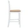 Taburetes de cocina 2 unidades tela blanco de vidaXL, Taburetes de cocina - Ref: Foro24-241702, Precio: 165,56 €, Descuento: %