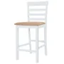 Taburetes de cocina 2 unidades tela blanco de vidaXL, Taburetes de cocina - Ref: Foro24-241702, Precio: 165,56 €, Descuento: %