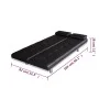 Sofá cama con dos cojines cuero artificial ajustable negro de vidaXL, Sofás - Ref: Foro24-241722, Precio: 333,61 €, Descuento: %