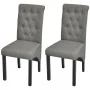 Sillas de comedor 2 unidades tela gris claro de vidaXL, Sillas de comedor - Ref: Foro24-242222, Precio: 176,78 €, Descuento: %
