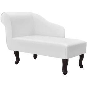 Diván de cuero sintético blanco de vidaXL, Divanes - Ref: Foro24-242405, Precio: 213,50 €, Descuento: %