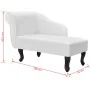Diván de cuero sintético blanco de vidaXL, Divanes - Ref: Foro24-242405, Precio: 213,50 €, Descuento: %