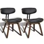 Sillas de comedor 2 unidades madera curvada y cuero sintético de vidaXL, Sillas de comedor - Ref: Foro24-241054, Precio: 319,...