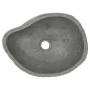 Lavabo ovalado piedra de río (37-46)x(29-36) cm de vidaXL, Lavabos - Ref: Foro24-242667, Precio: 89,09 €, Descuento: %