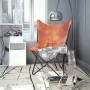 Silla Butterfly de cuero auténtico marrón de vidaXL, Sillones - Ref: Foro24-243728, Precio: 93,81 €, Descuento: %