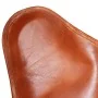 Brauner Schmetterlingsstuhl aus echtem Leder von vidaXL, Sessel - Ref: Foro24-243728, Preis: 93,81 €, Rabatt: %