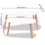 Mesas de centro 2 unidades madera maciza de pino blanco de vidaXL, Mesas de centro - Ref: Foro24-244731, Precio: 99,17 €, Des...