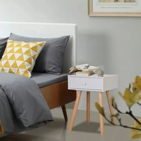 Nachttische 2 Stück aus massivem weißem Kiefernholz 40x30x61 cm von vidaXL, Nachttische - Ref: Foro24-244740, Preis: 88,68 €,...