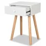 Nachttische 2 Stück aus massivem weißem Kiefernholz 40x30x61 cm von vidaXL, Nachttische - Ref: Foro24-244740, Preis: 88,68 €,...