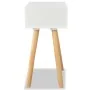 Nachttische 2 Stück aus massivem weißem Kiefernholz 40x30x61 cm von vidaXL, Nachttische - Ref: Foro24-244740, Preis: 88,68 €,...