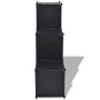 Estantería de cubos con 6 compartimentos negro de vidaXL, Zapateros y organizadores de calzado - Ref: Foro24-244923, Precio: ...