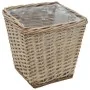 Arriate de mimbre con forro de PE 3 unidades de vidaXL, Maceteros y jardineras - Ref: Foro24-246833, Precio: 44,10 €, Descuen...
