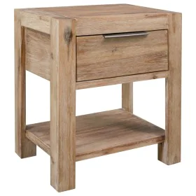 Bedside table with drawer solid acacia wood 40x30x48 cm by vidaXL, Nightstands - Ref: Foro24-245683, Price: 60,96 €, Discount: %