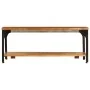 Couchtisch mit Ablage aus massivem Recyclingholz 100x60x35 cm von vidaXL, Couchtisch - Ref: Foro24-247324, Preis: 109,37 €, R...
