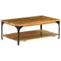 Coffee table with shelf solid recycled wood 100x60x35 cm by vidaXL, Coffee table - Ref: Foro24-247324, Price: 109,37 €, Disco...