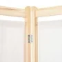 Biombo divisor de 6 paneles de tela color crema 240x170x4 cm de vidaXL, Divisores de ambientes - Ref: Foro24-248174, Precio: ...
