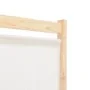 Biombo divisor de 6 paneles de tela color crema 240x170x4 cm de vidaXL, Divisores de ambientes - Ref: Foro24-248174, Precio: ...