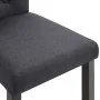Sillas de comedor 2 unidades tela gris oscura de vidaXL, Sillas de comedor - Ref: Foro24-248986, Precio: 196,19 €, Descuento: %