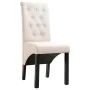 Sillas de comedor 2 unidades tela color crema de vidaXL, Sillas de comedor - Ref: Foro24-248987, Precio: 192,04 €, Descuento: %